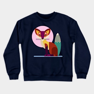 Fox Geometric Design Crewneck Sweatshirt